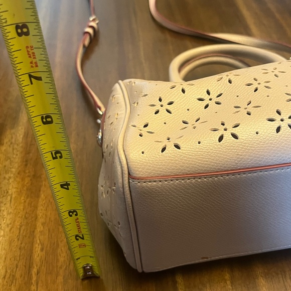 Coach Taupe Sparkle Leather Handbag - Picture 4 of 12